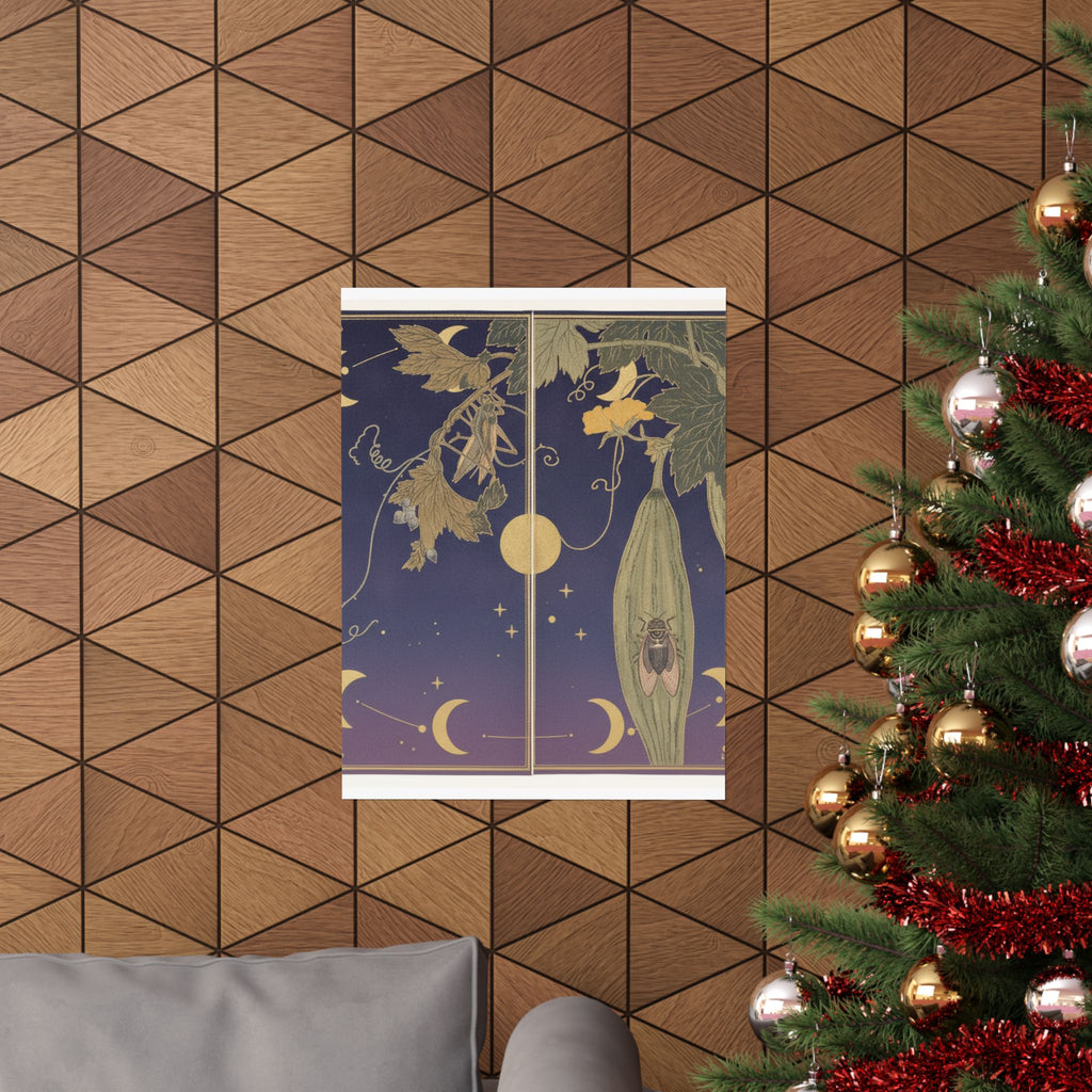 Celestial — Grasshopper (Kirigirisu); Cicada (Semi), From The Picture Book Of Crawling Creat — Matte Poster