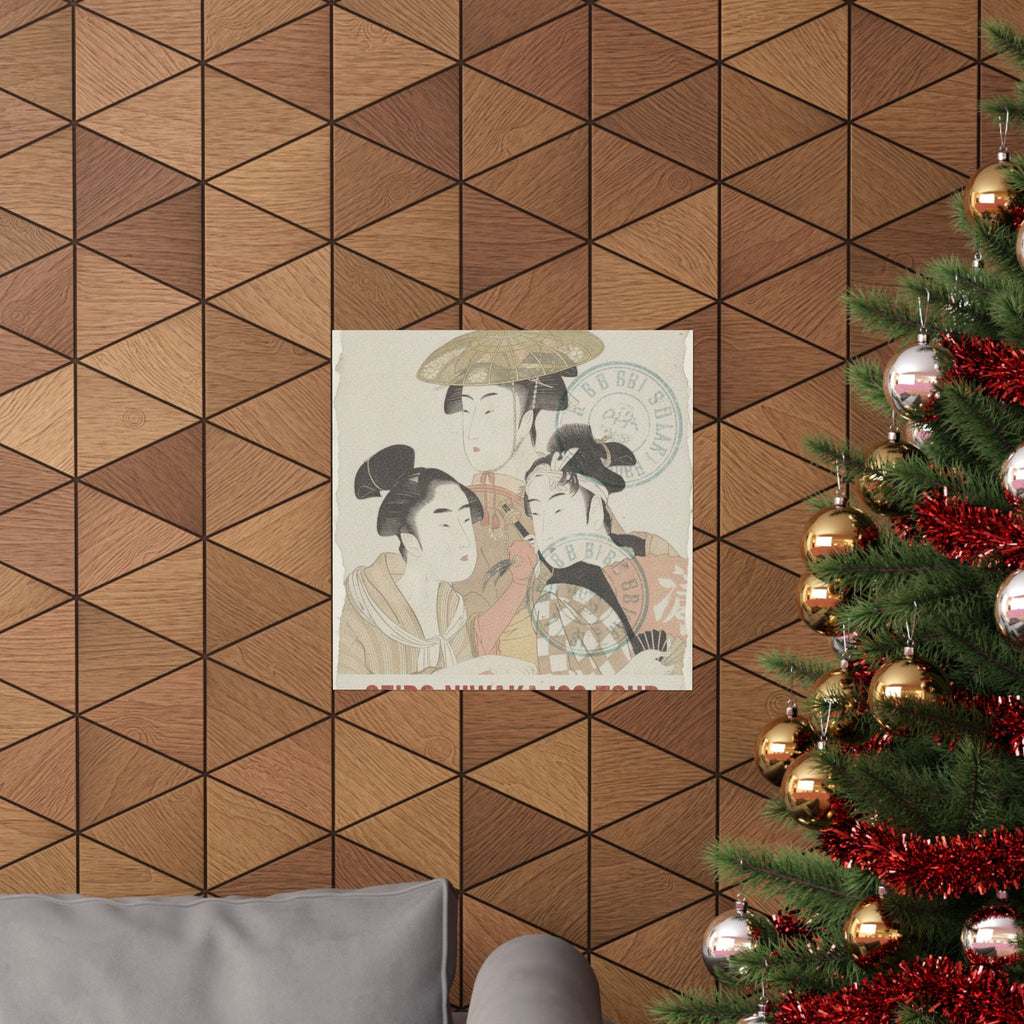Vintage Bootleg — Seiro Niwaka Onna Geisha No Bu Tojin Shishi Sumo — Matte Poster