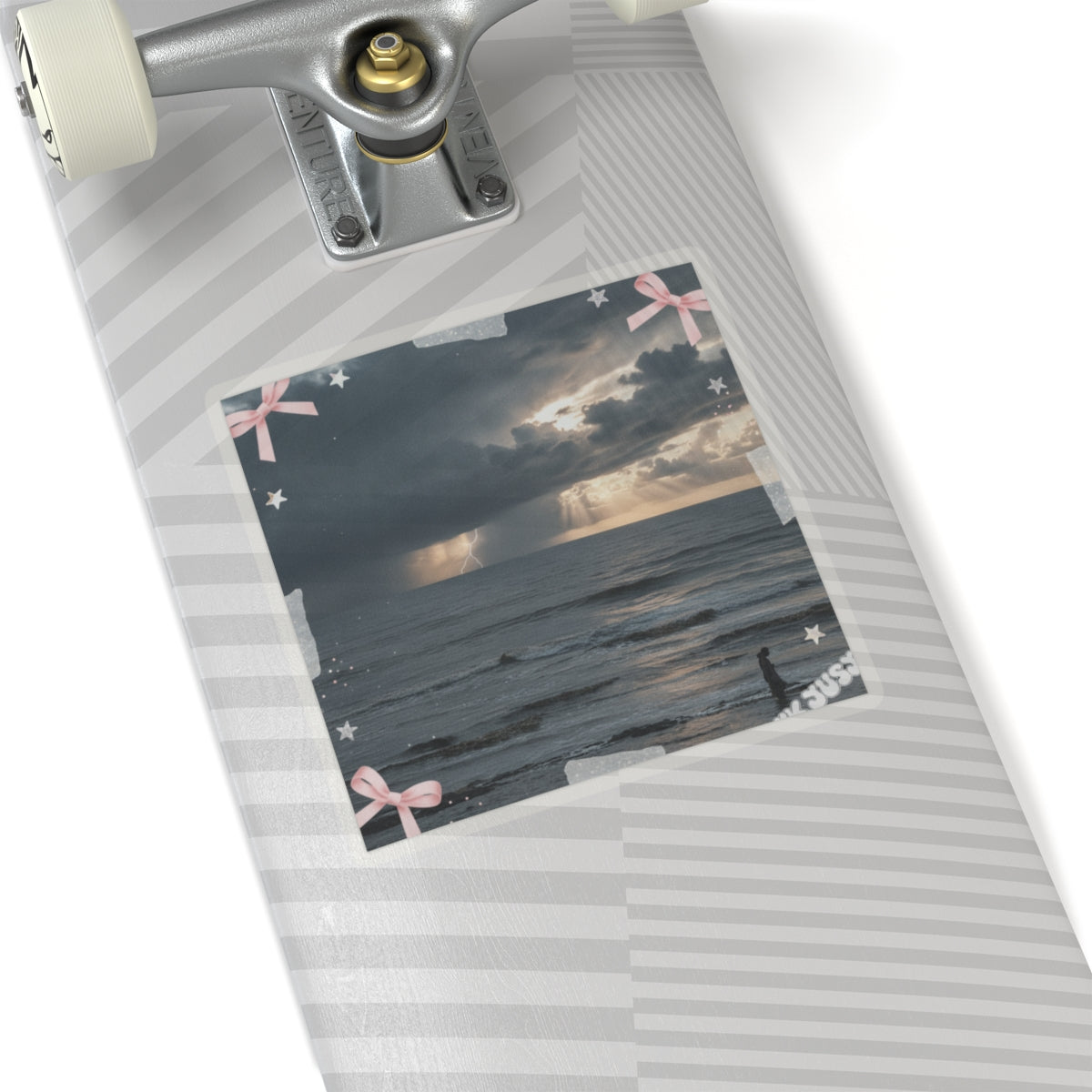 Dramatic Storm — Person — Kiss-Cut Sticker