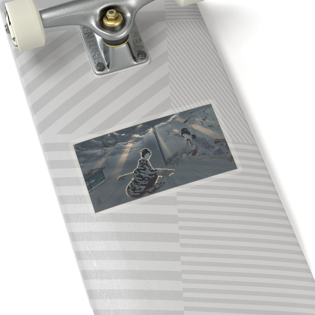 Dramatic Storm — Chiyoda Castle (Album Of Women) — Kiss-Cut Sticker
