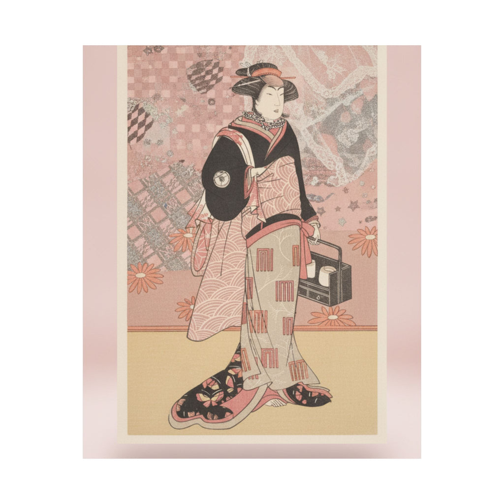 Product Marketing — The Actor Iwai Hanshiro Iv As A Woman In A Black Kimono — Matte Poster