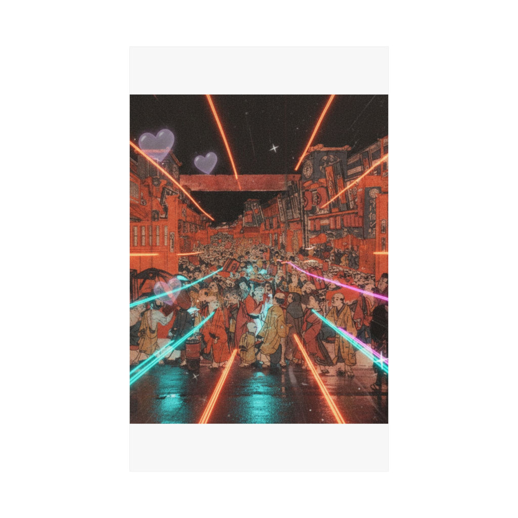 Fast Furious — Sakaichō Fukiyachō Kaomise Yoshibai No Zu — Matte Poster