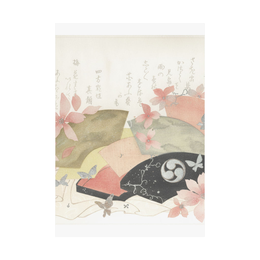 Watercolor — Fan-Box With Fans — Matte Poster