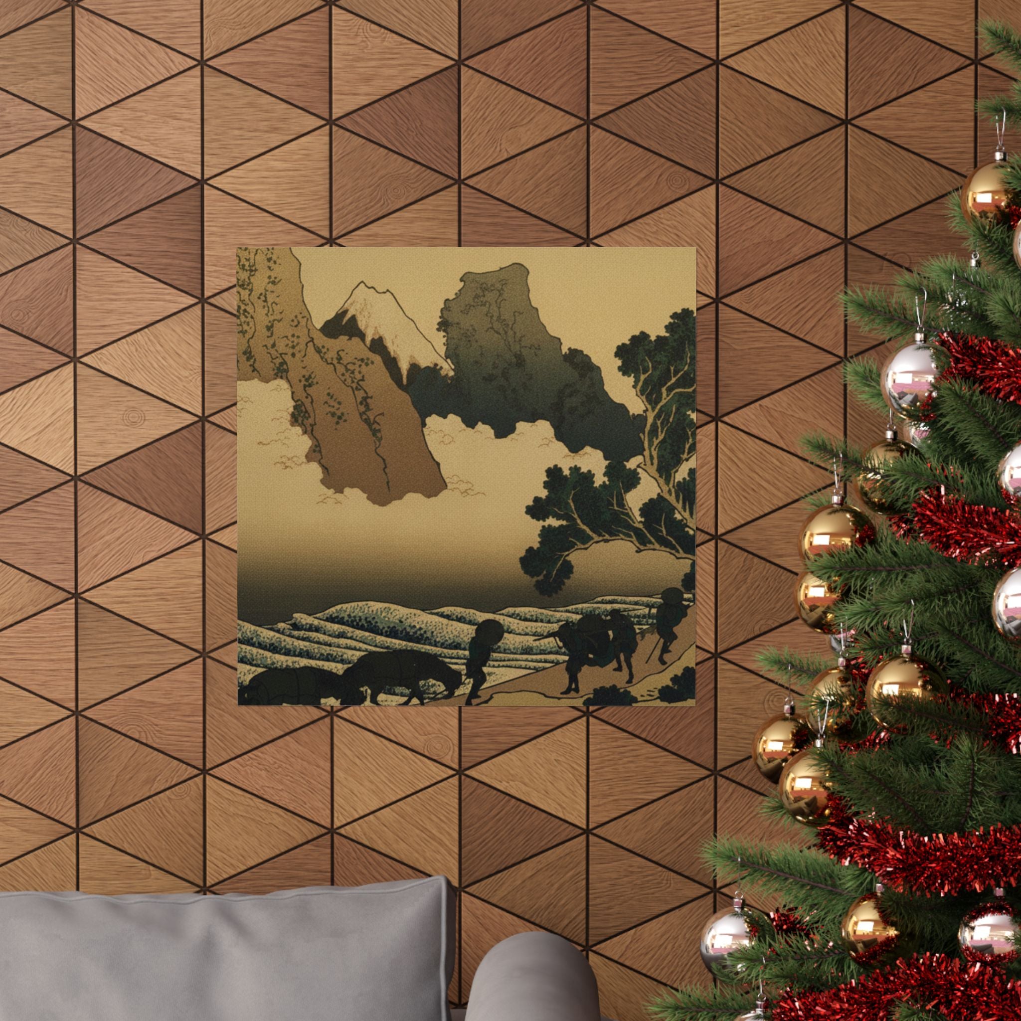 Scenic Nature — View From The Other Side Of Fuji From The Minobu River (Minobugawa Ura Fuji), Fr — Matte Poster