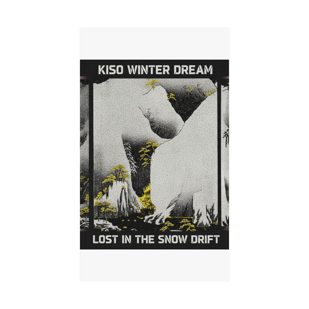 Streetwear Collage — Kiso Gorge In The Snow — Matte Poster