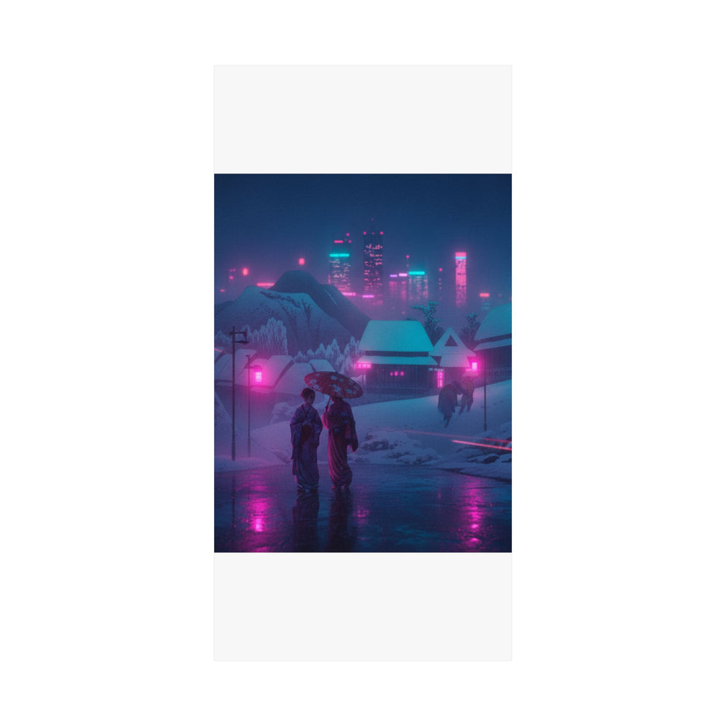 Neon Noir — Evening Snow — Matte Poster