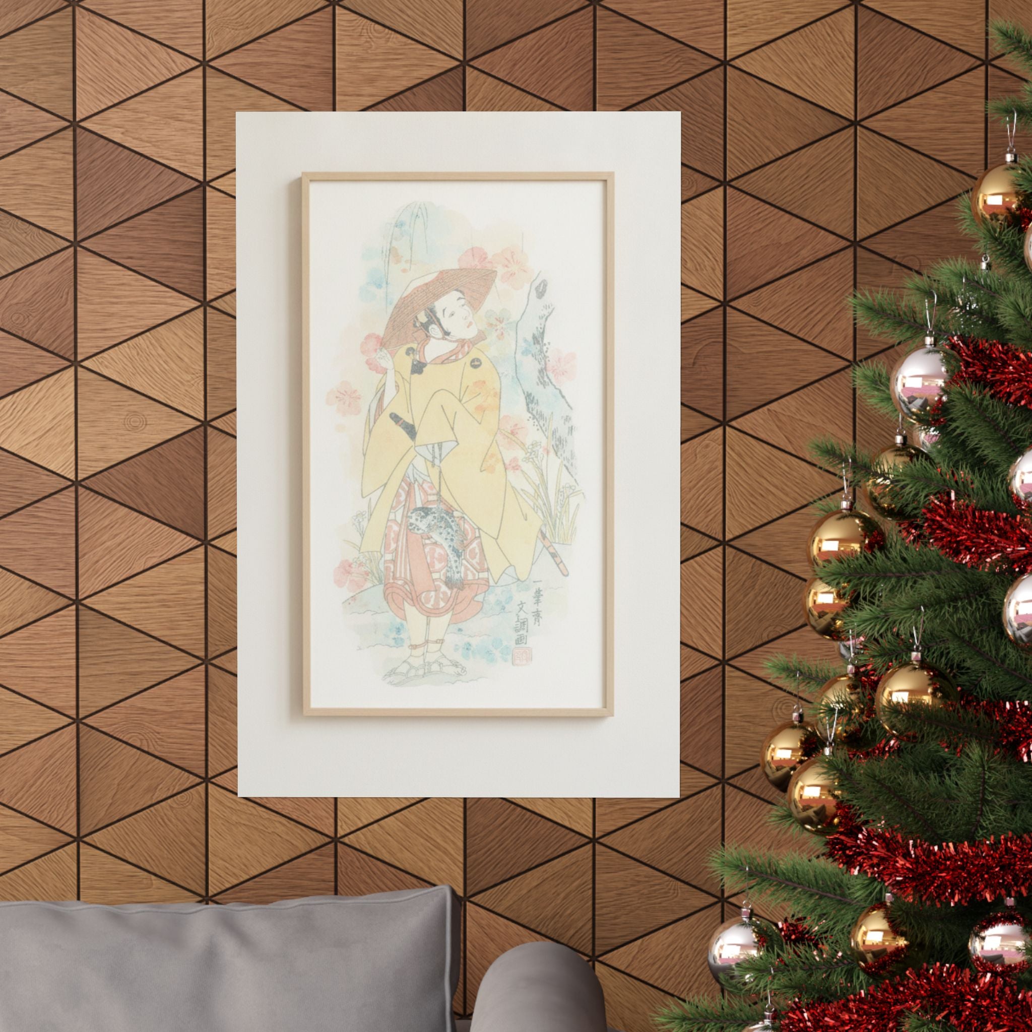 Watercolor — Arashi Otohachi I — Matte Poster