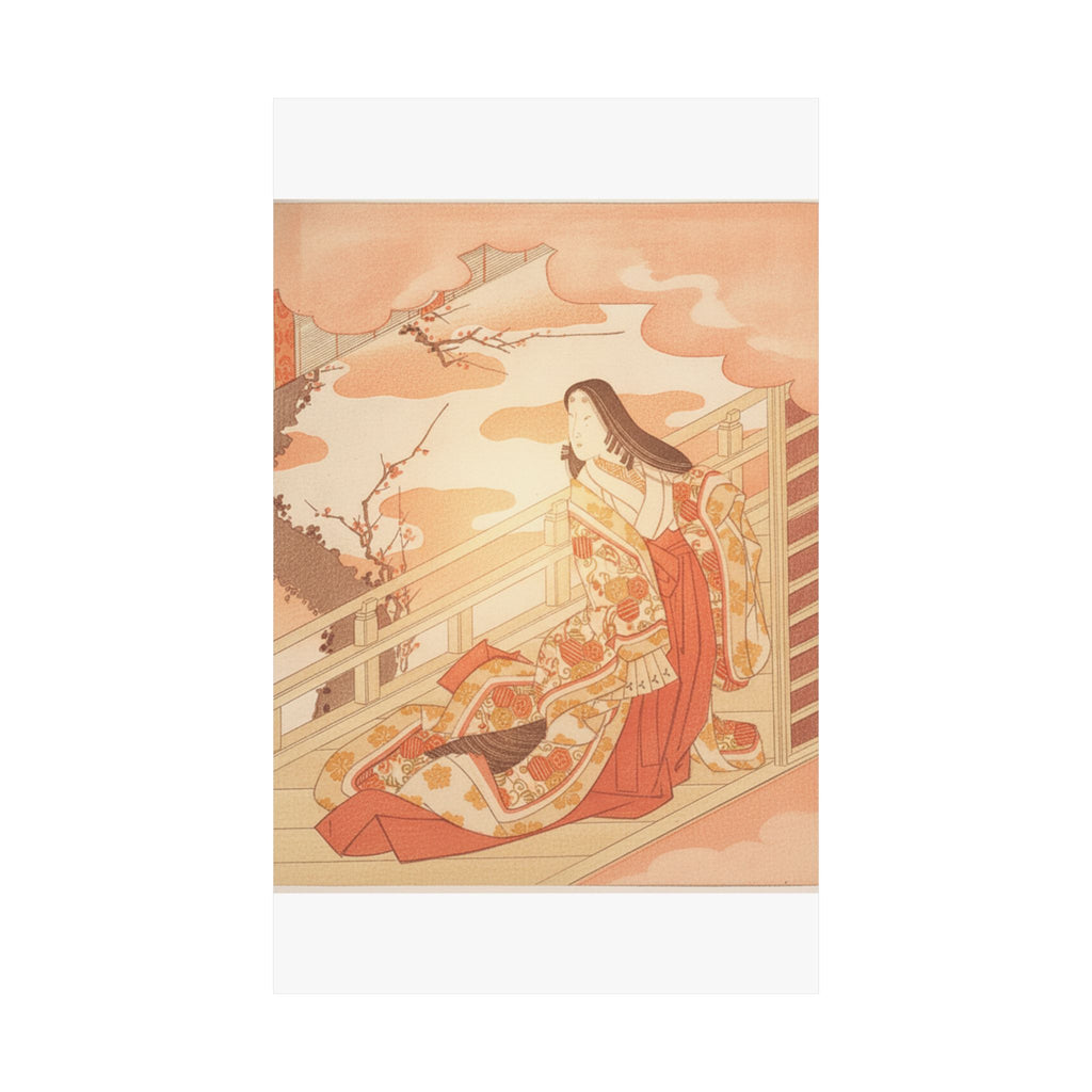 Southern Sunset — Court Lady Praising The Plum Blossom — Matte Poster