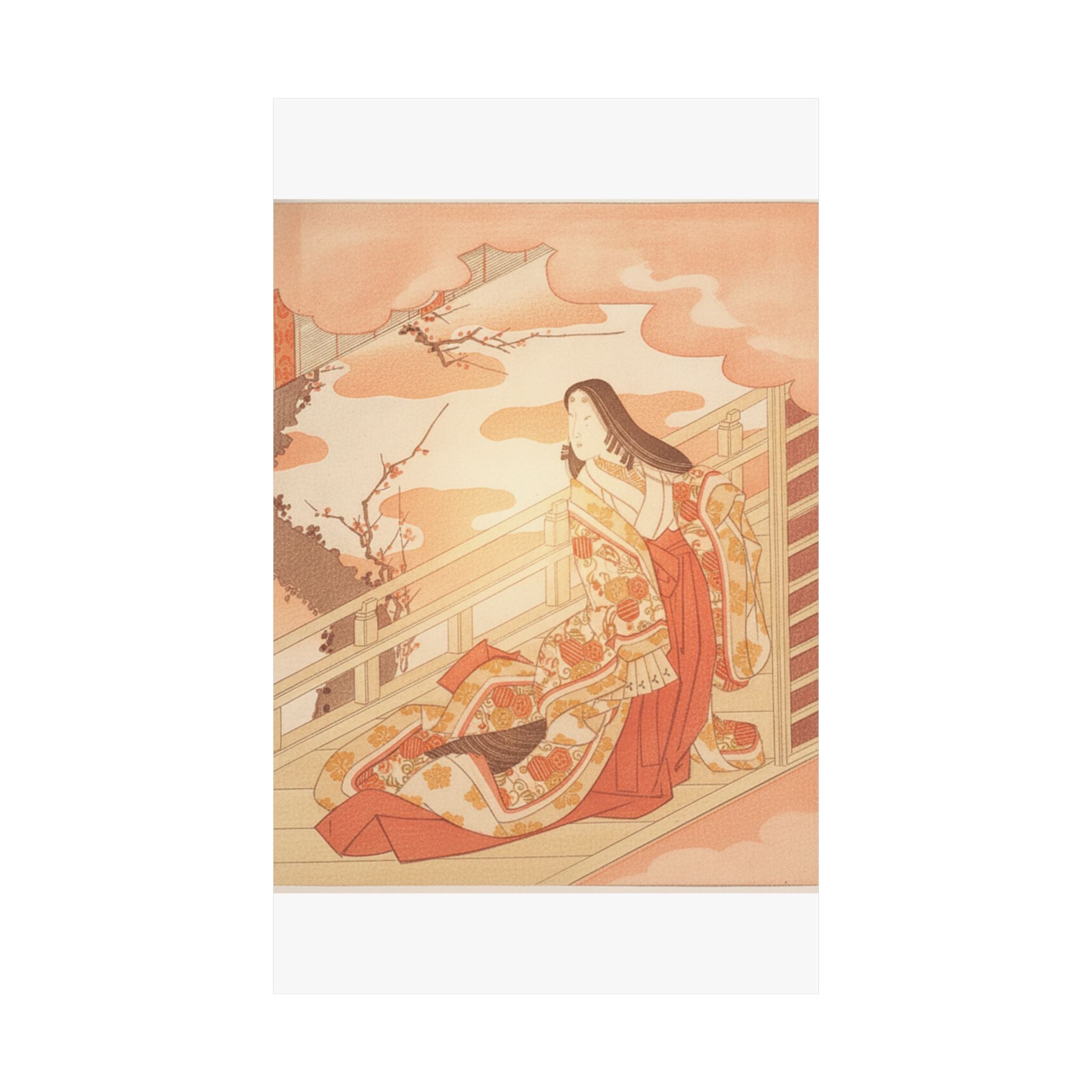 Southern Sunset — Court Lady Praising The Plum Blossom — Matte Poster