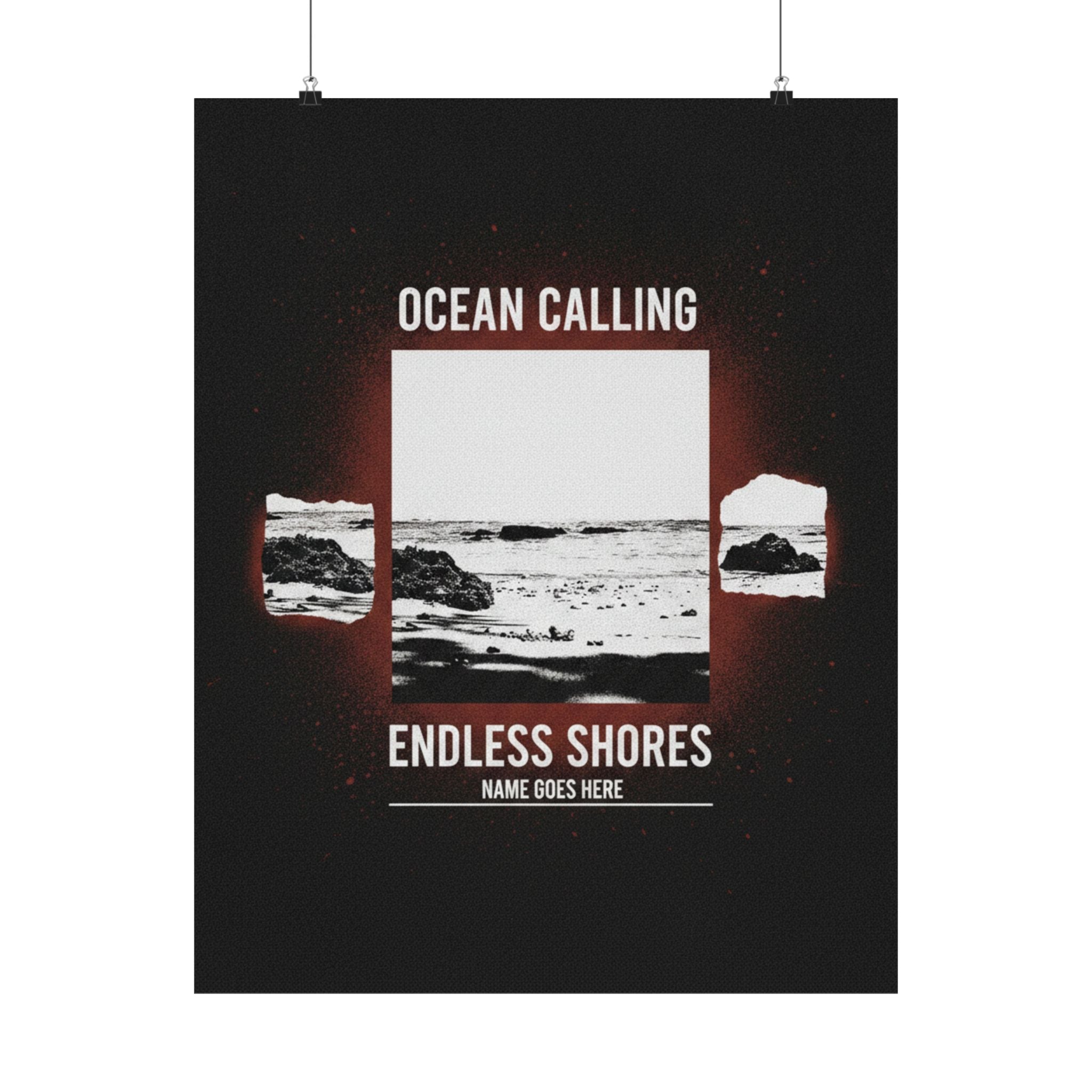 Streetwear Collage — Beach — Matte Poster