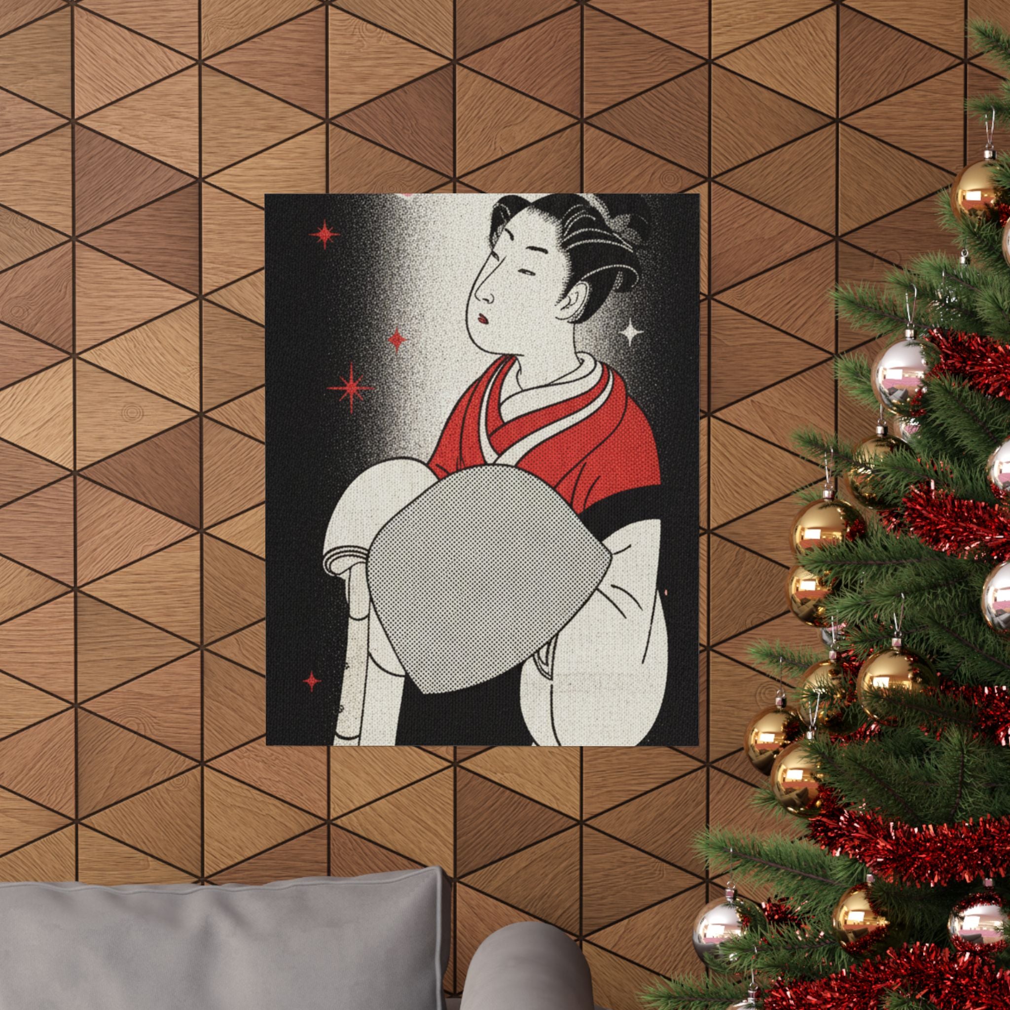Streetwear Collage — A Young Komuso — Matte Poster