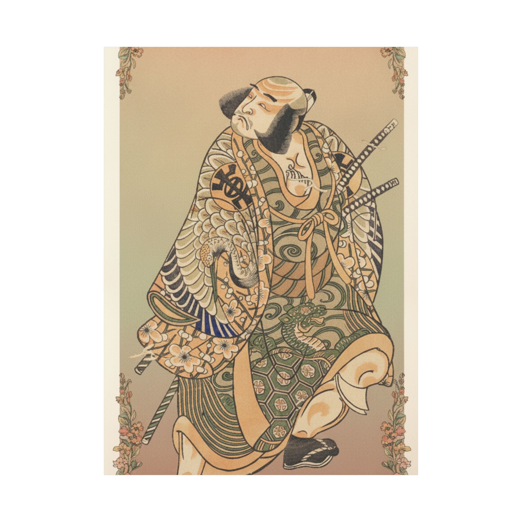 Affirmation — The Actor Nakamura Nakazo As A Warrior — Matte Poster