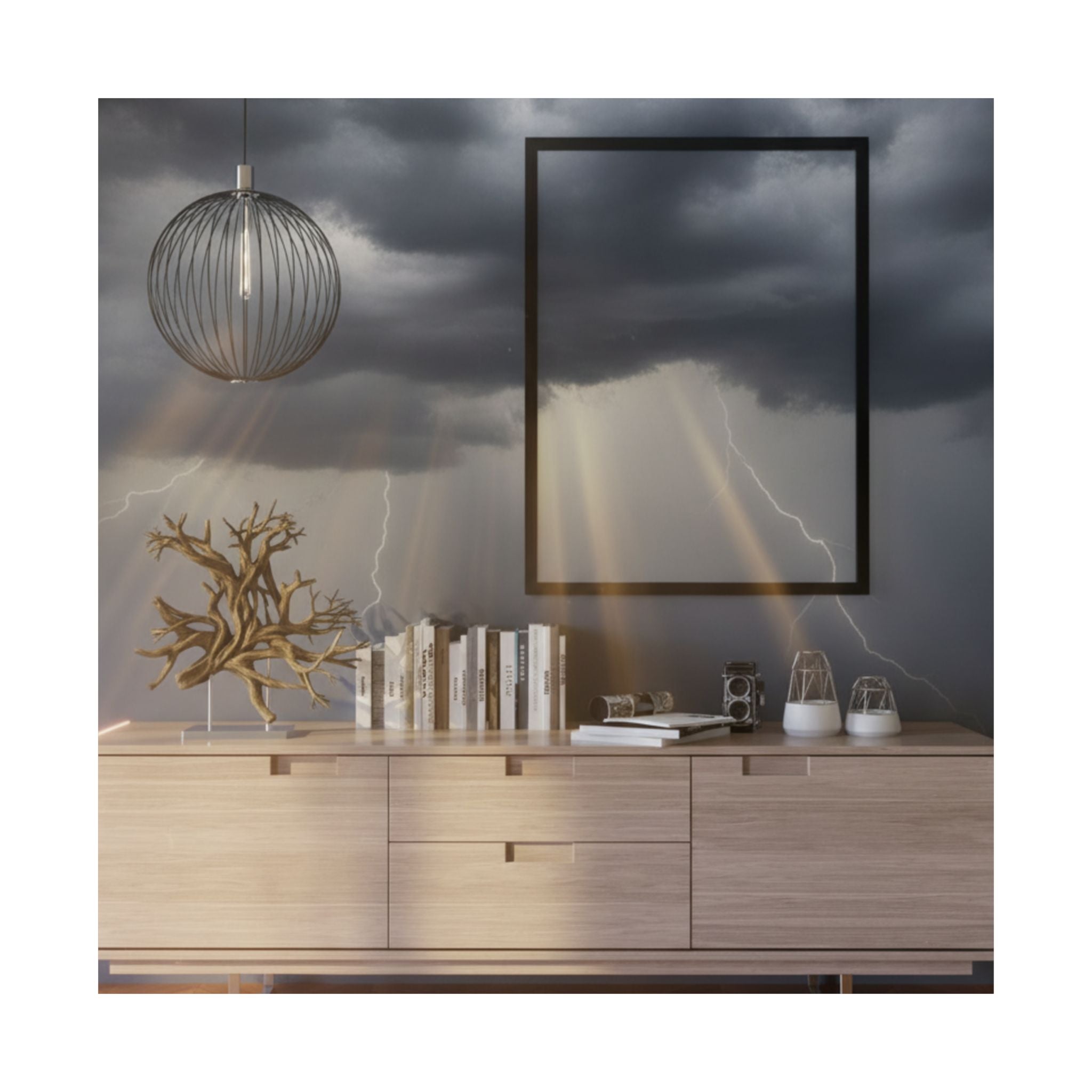 Dramatic Storm — Interior — Matte Poster