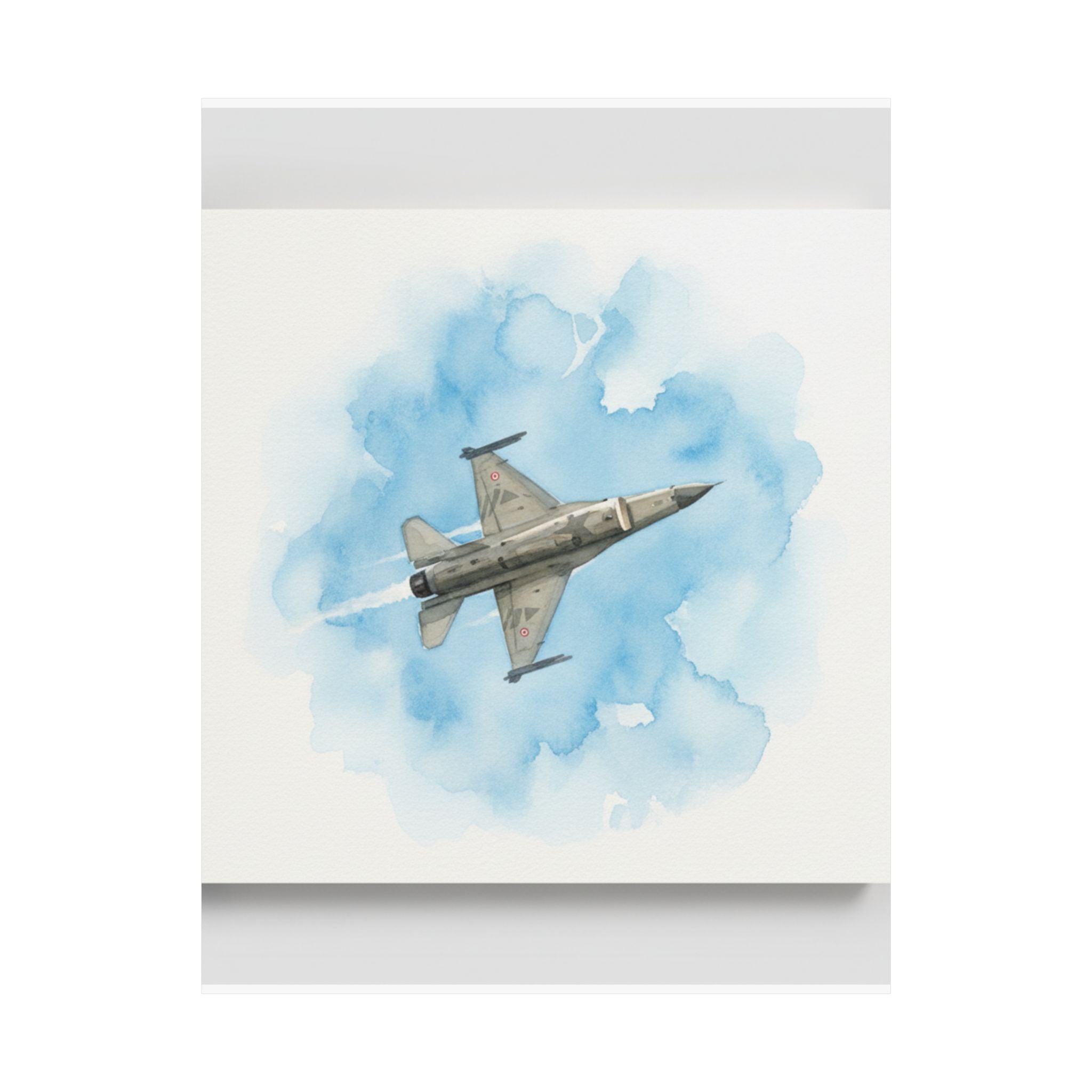 Watercolor — Aircraft — Matte Poster