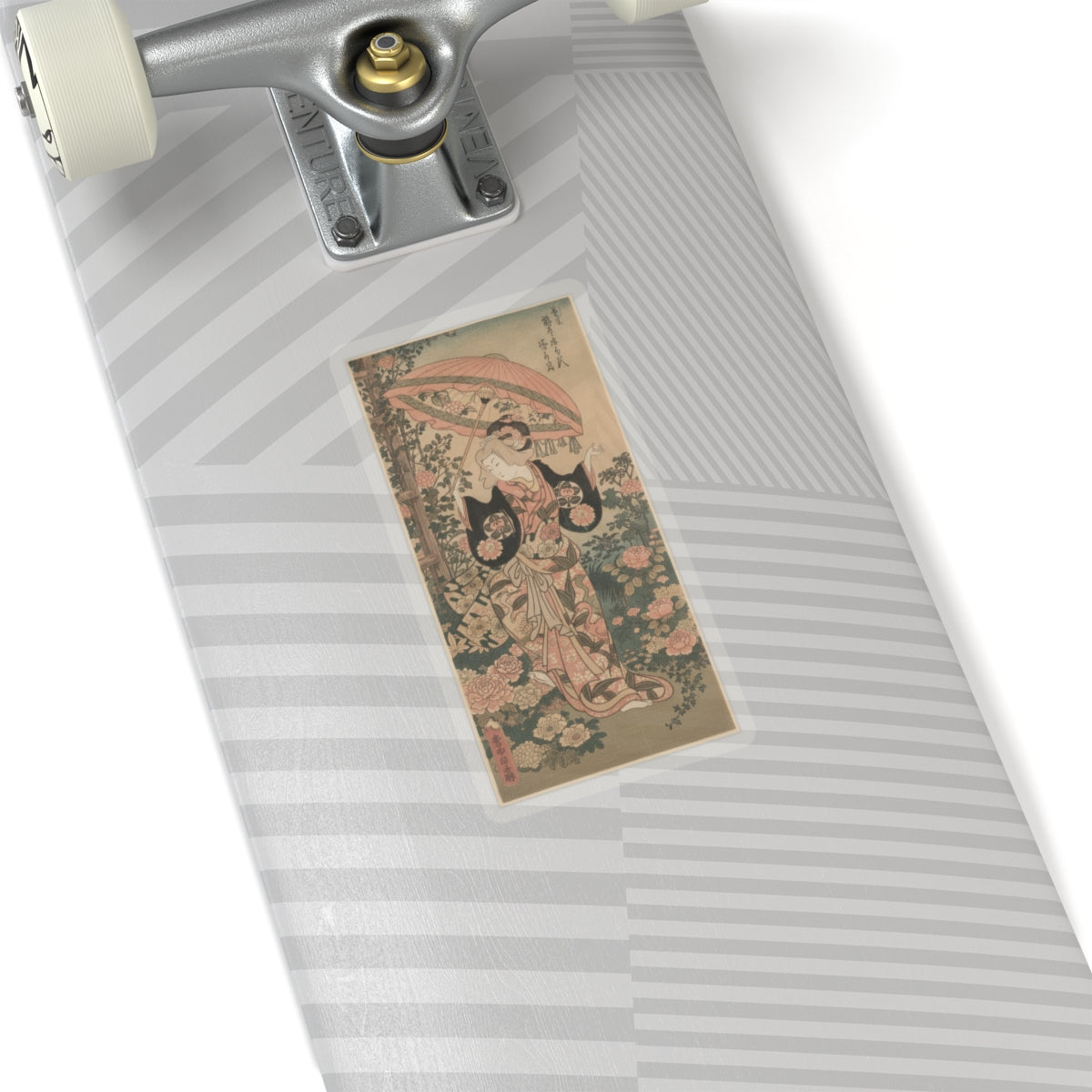 Glitch Culture — The Actor Ichimura Uzaemon Viii 1699–1762 As A Woman With Parasol — Kiss-Cut Sticker