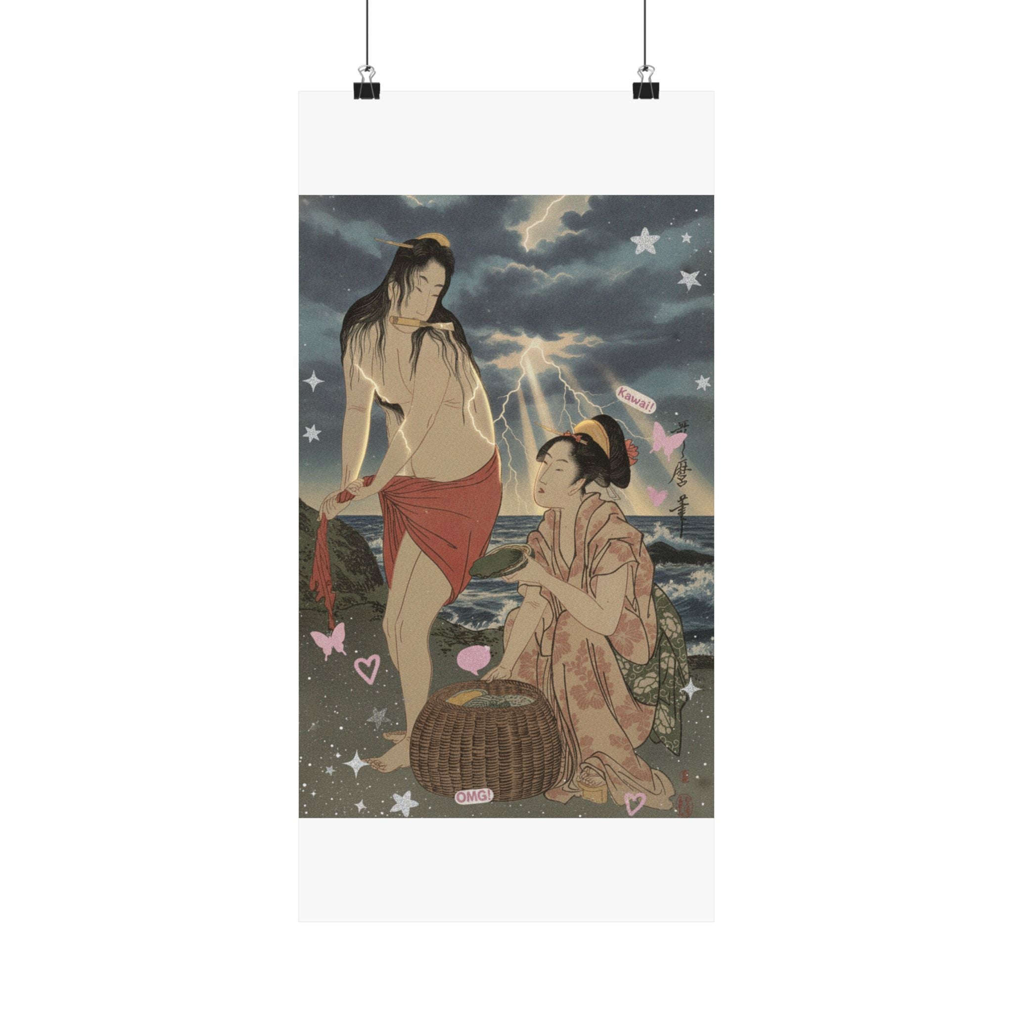 Dramatic Storm — Abalone Divers — Matte Poster