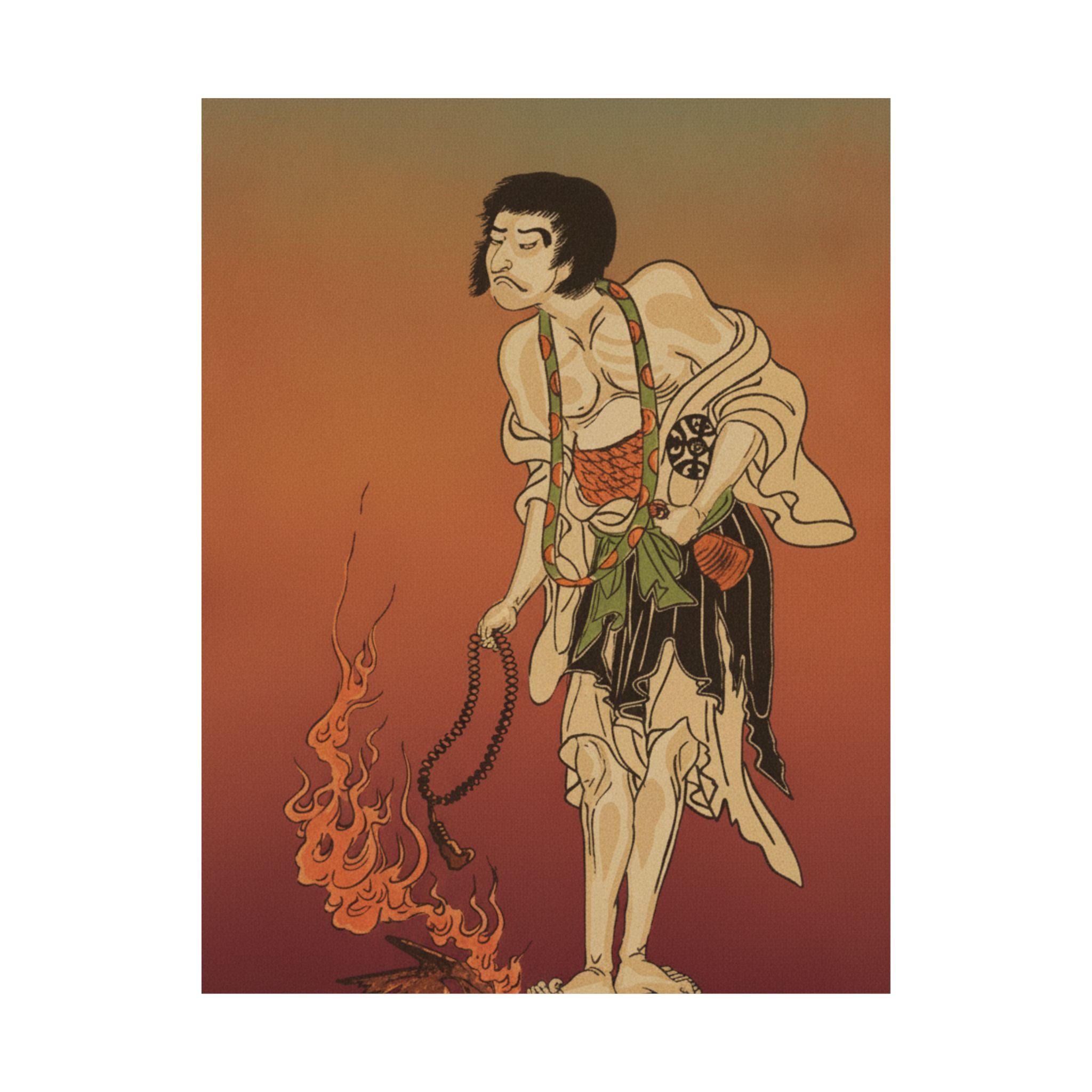 Affirmation — The First Nakamura Nakazo In The Role Of Raigo Ajari, A Buddhist Monk — Matte Poster