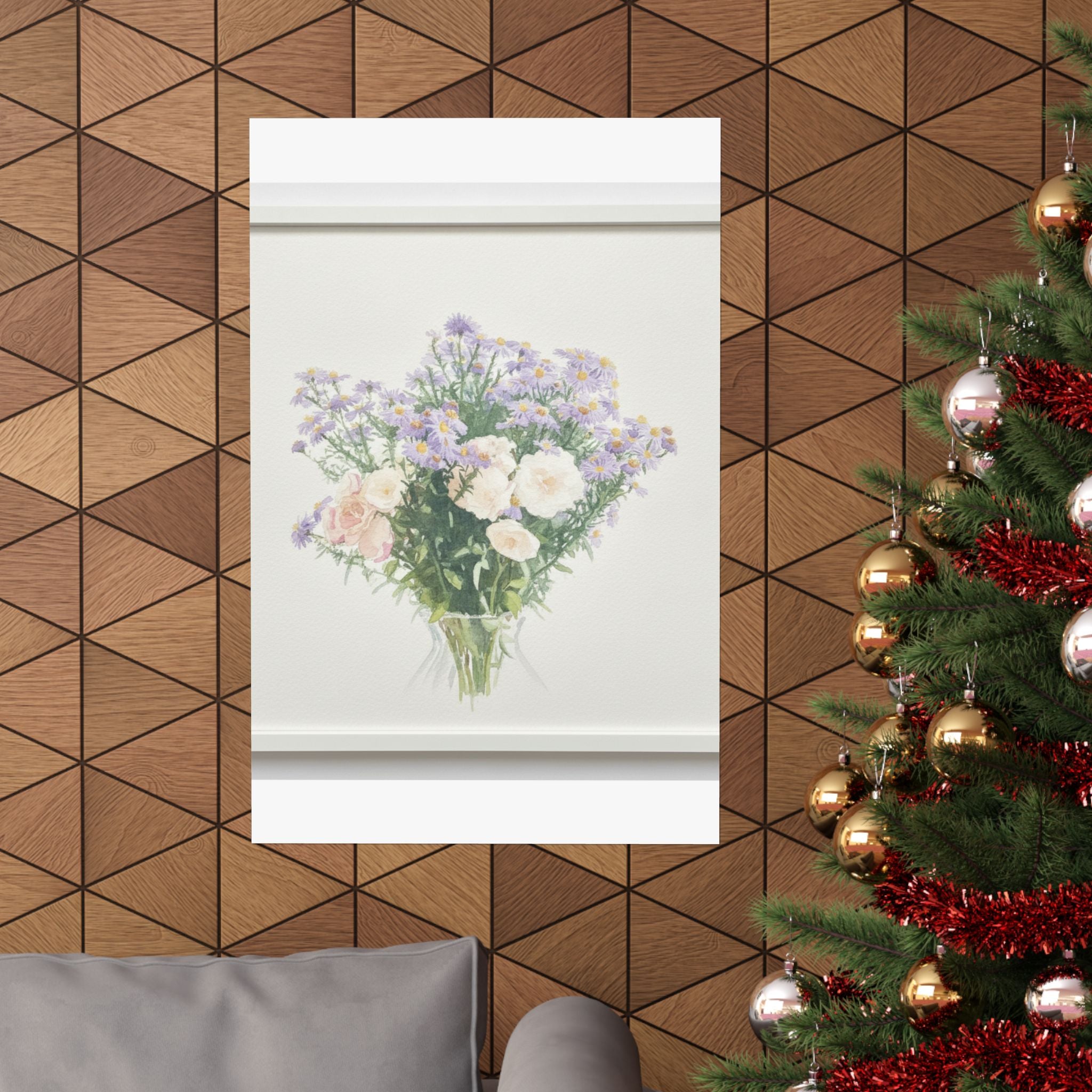 Watercolor — Flowers — Matte Poster