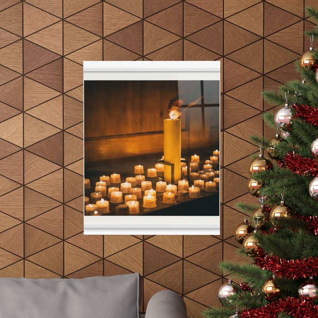 Watercolor — Candle — Matte Poster