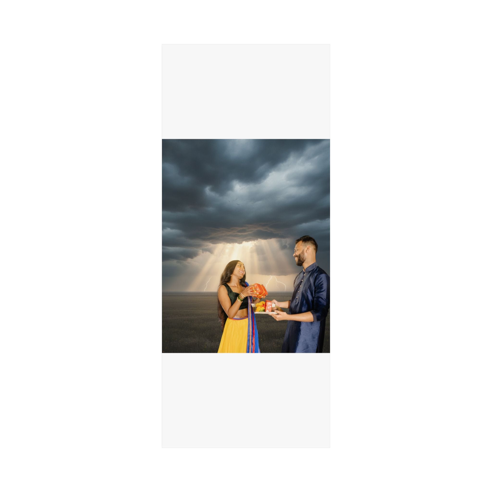 Dramatic Storm — Person — Matte Poster