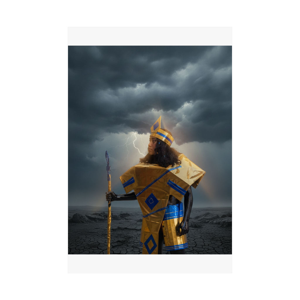 Dramatic Storm — Person — Matte Poster
