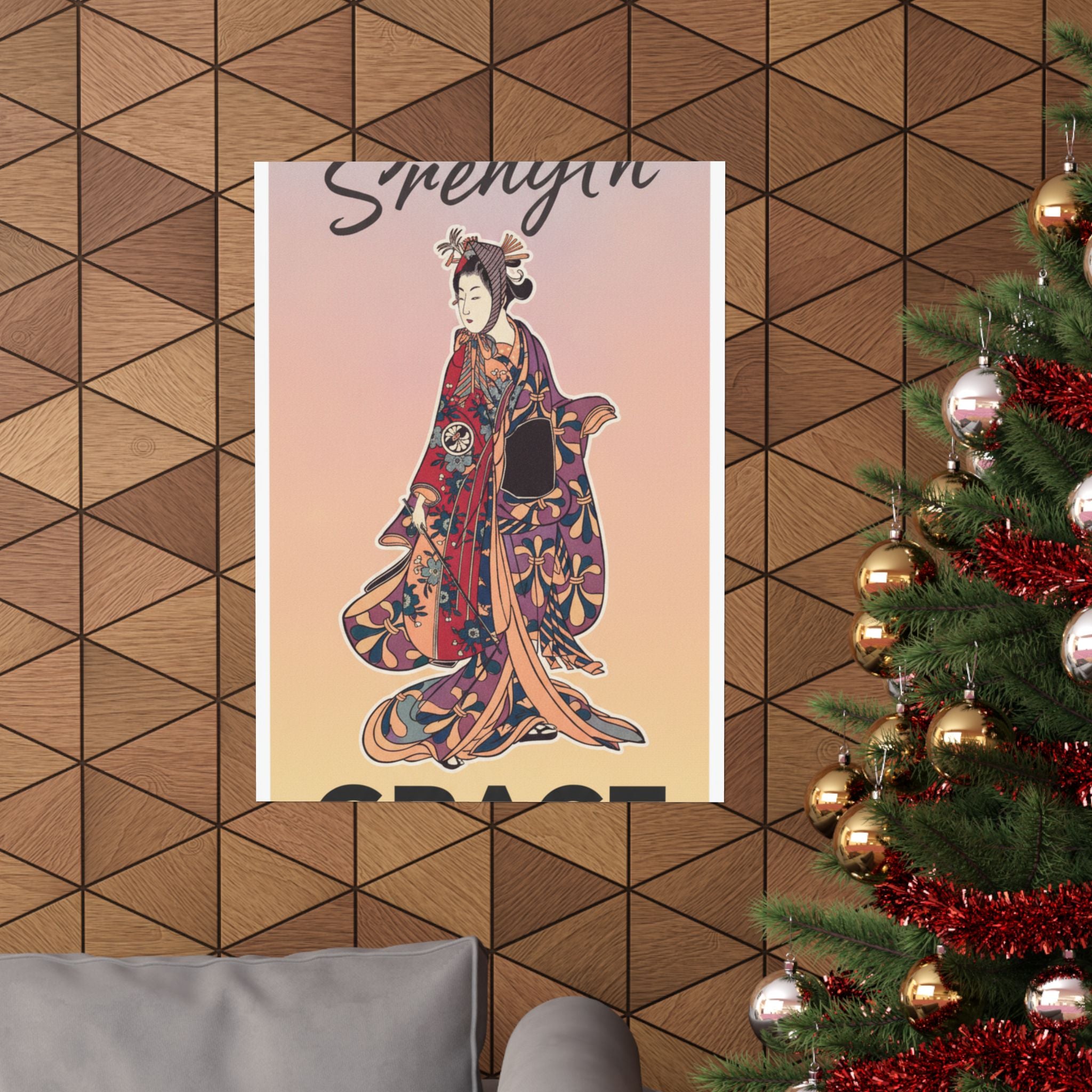 Affirmation — Segawa Kikunojō Ii As A Woman Standing — Matte Poster