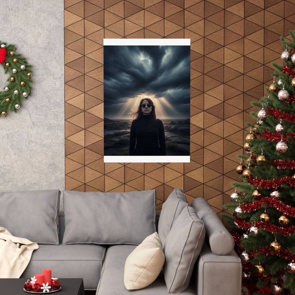 Dramatic Storm — Person — Matte Poster
