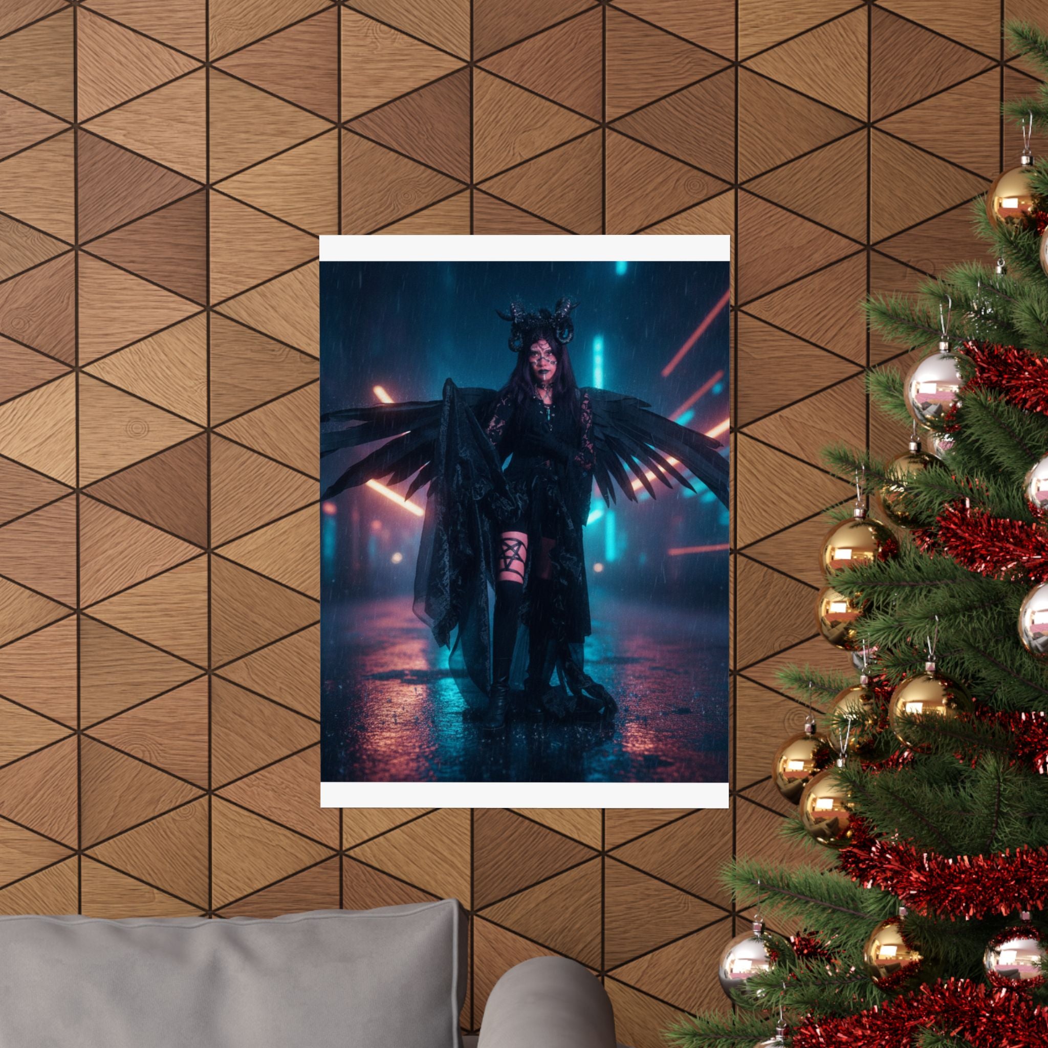 Neon Noir — Person — Matte Poster