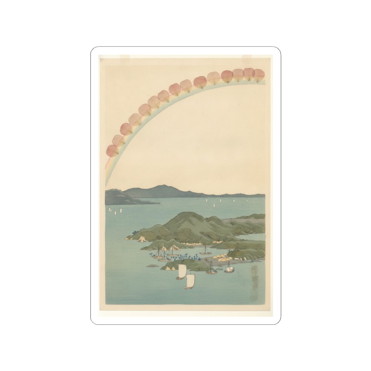 Botanical — Tsushima Kaigan Yubare — Kiss-Cut Sticker