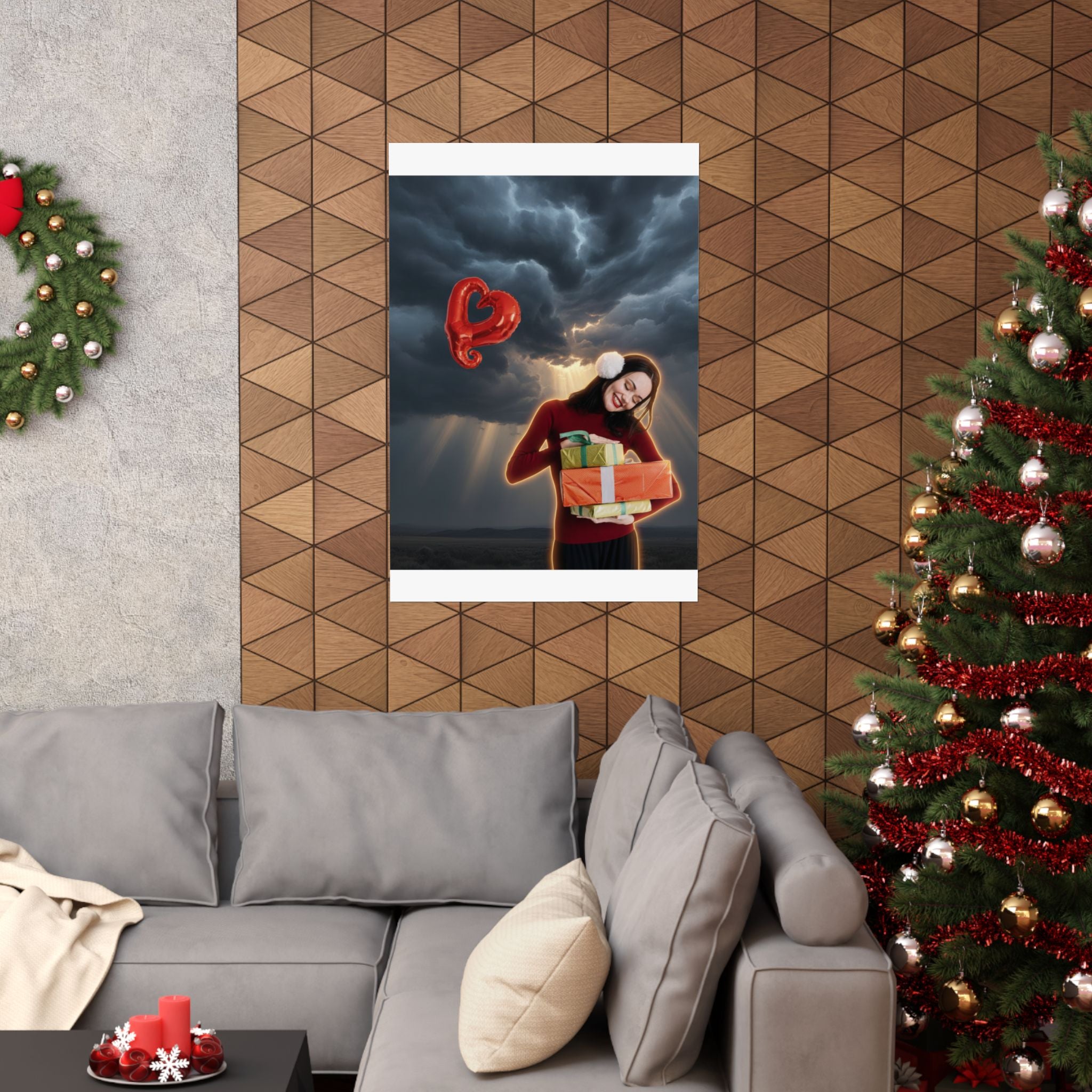 Dramatic Storm — Person — Matte Poster