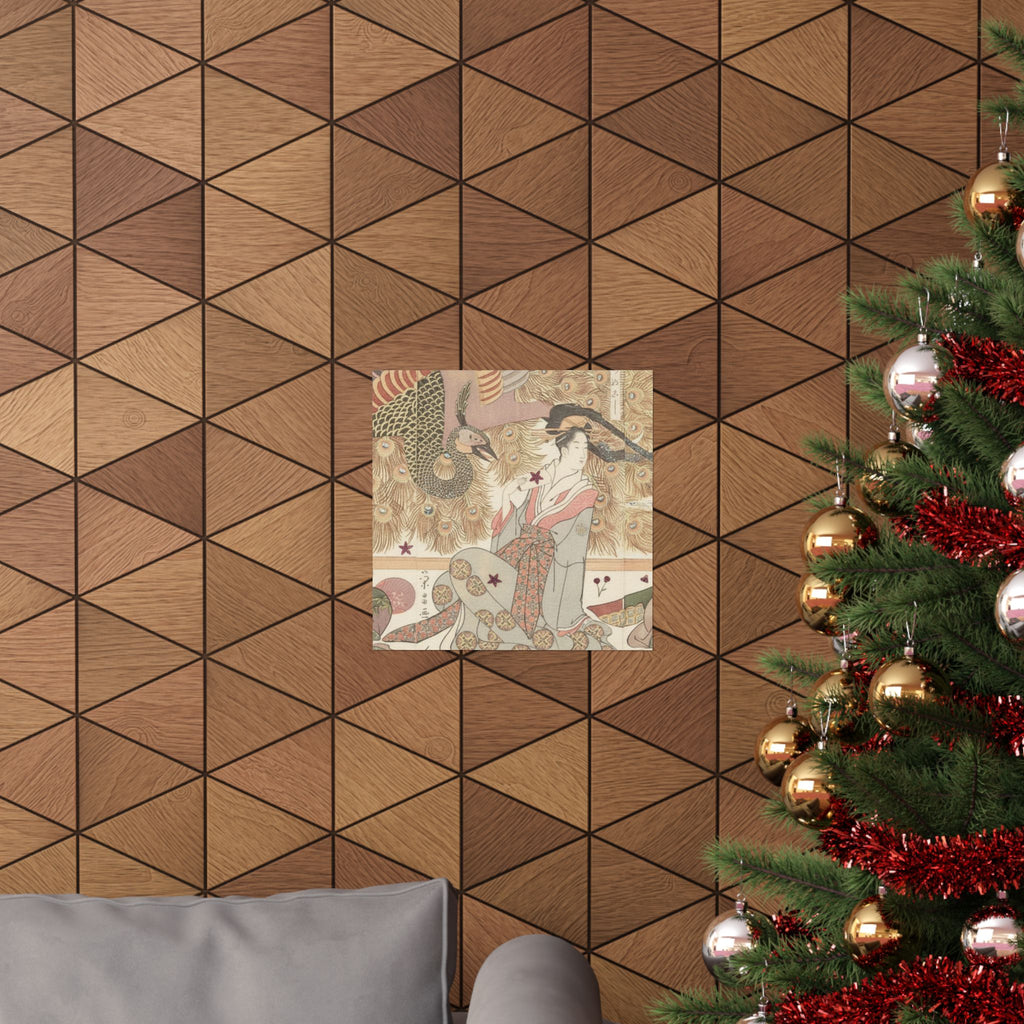 Botanical — Interior Of The House Called Ōgiya — Matte Poster