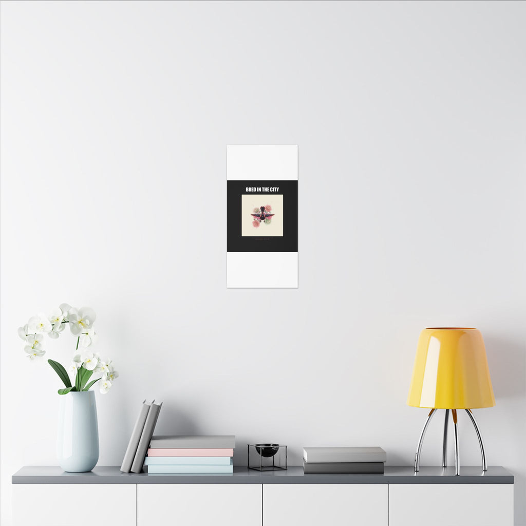 BRED IN THE CITY Flying Bird & Roses Matte Canvas