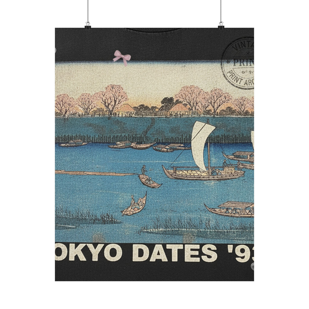 Vintage Bootleg — Sumidagawa Mimeguri Hana Zakari No Kei — Matte Poster