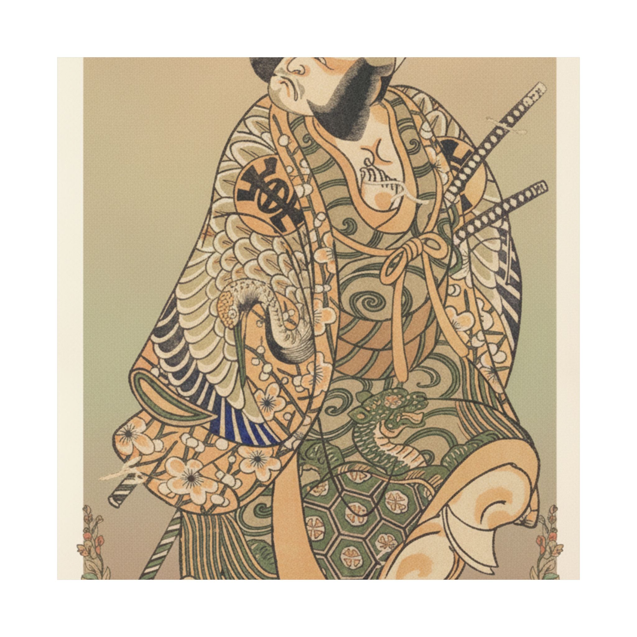 Affirmation — The Actor Nakamura Nakazo As A Warrior — Matte Poster