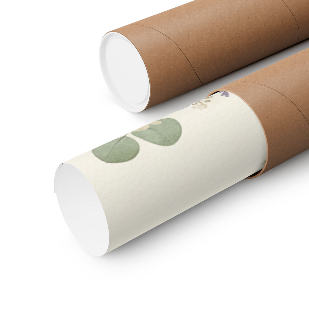 Pressed Lavender & Eucalyptus Garland Matte Poster