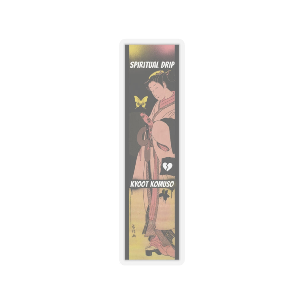 Streetwear Collage — A Girl As A Komuso — Kiss-Cut Sticker