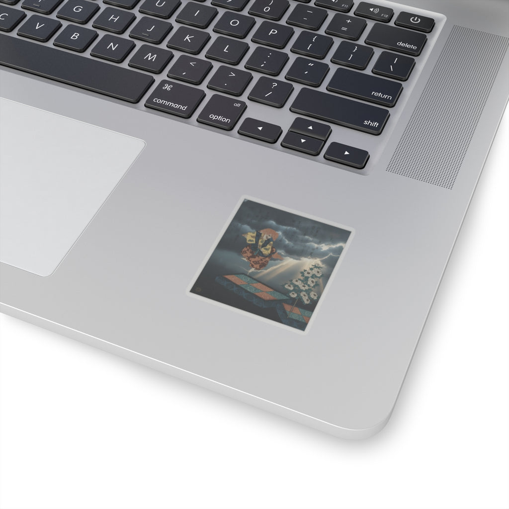 Dramatic Storm — Scene From Noh Dance — Kiss-Cut Sticker