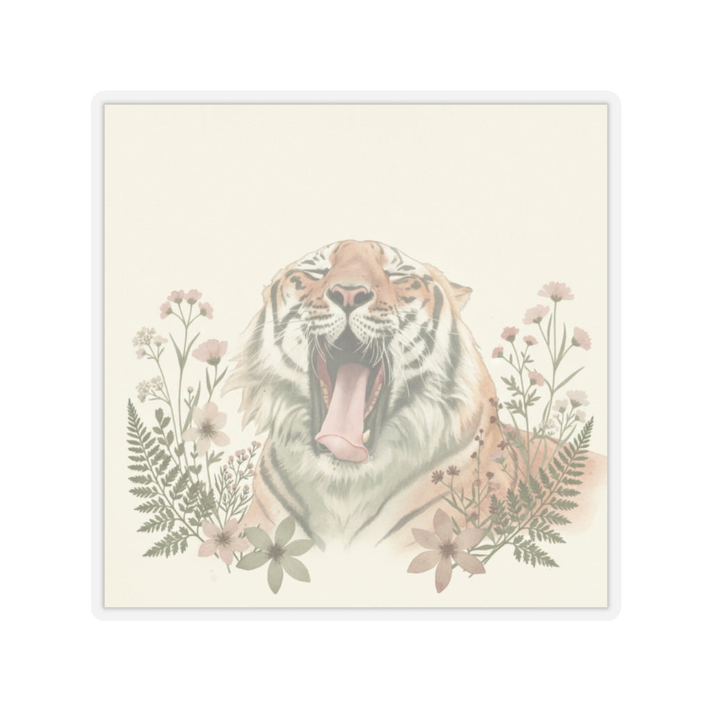 Botanical — Tiger — Kiss-Cut Sticker