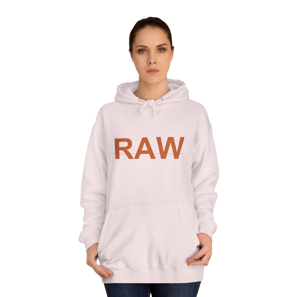 RAW Rust Block Letter Statement Pullover Hoodie