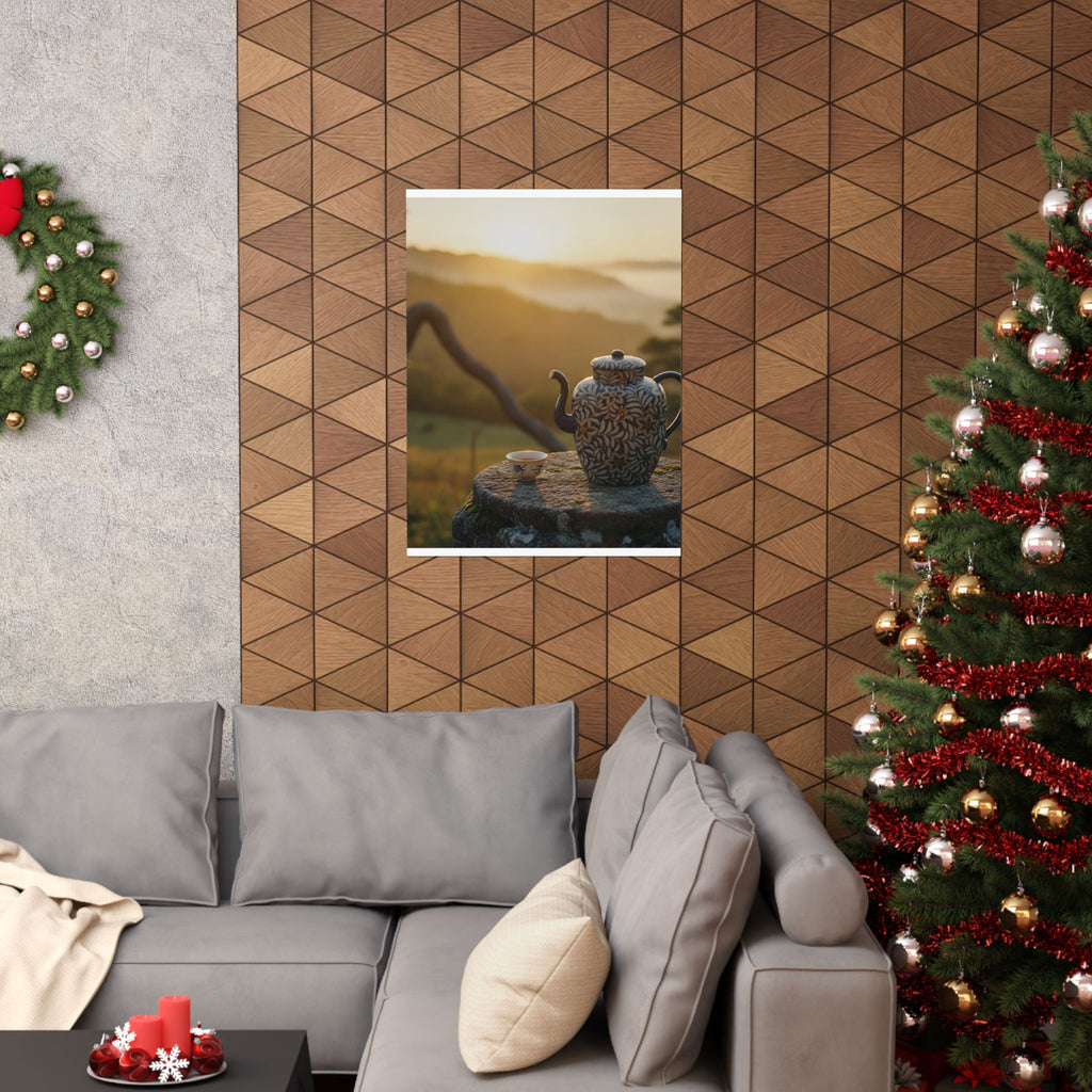 Scenic Nature — Wine Pot And Cup — Matte Poster