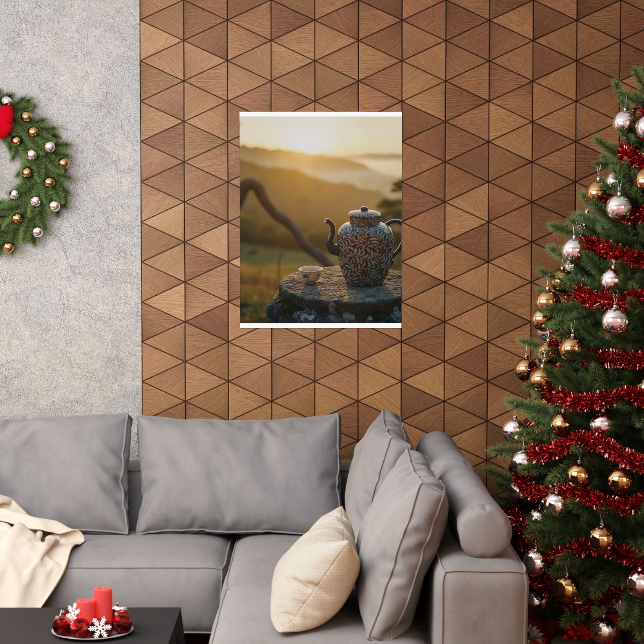 Scenic Nature — Wine Pot And Cup — Matte Poster