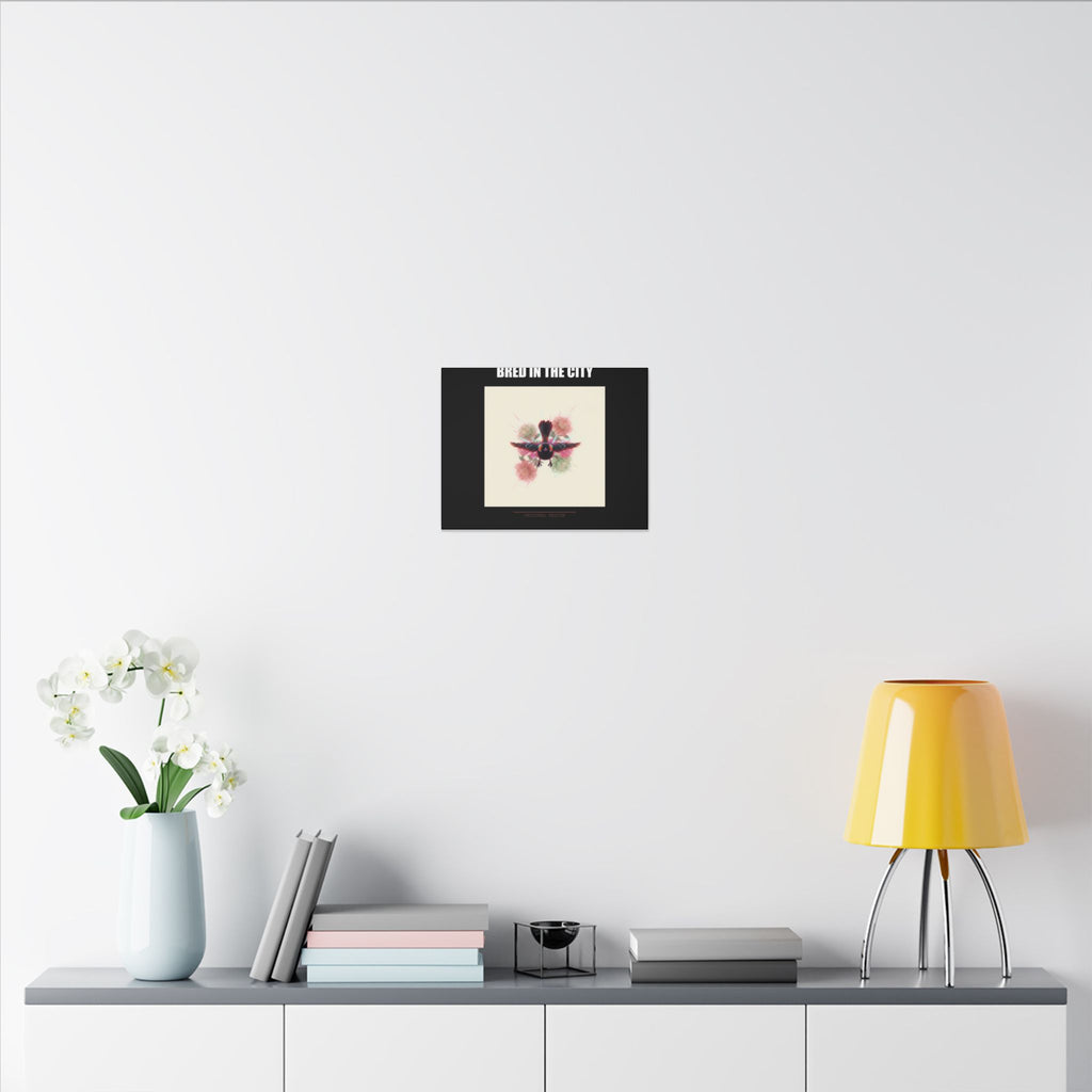 BRED IN THE CITY Flying Bird & Roses Matte Canvas