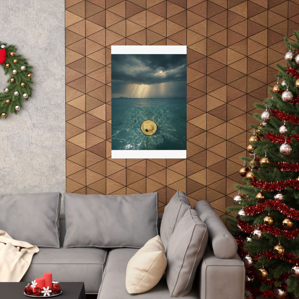 Dramatic Storm — Hat — Matte Poster