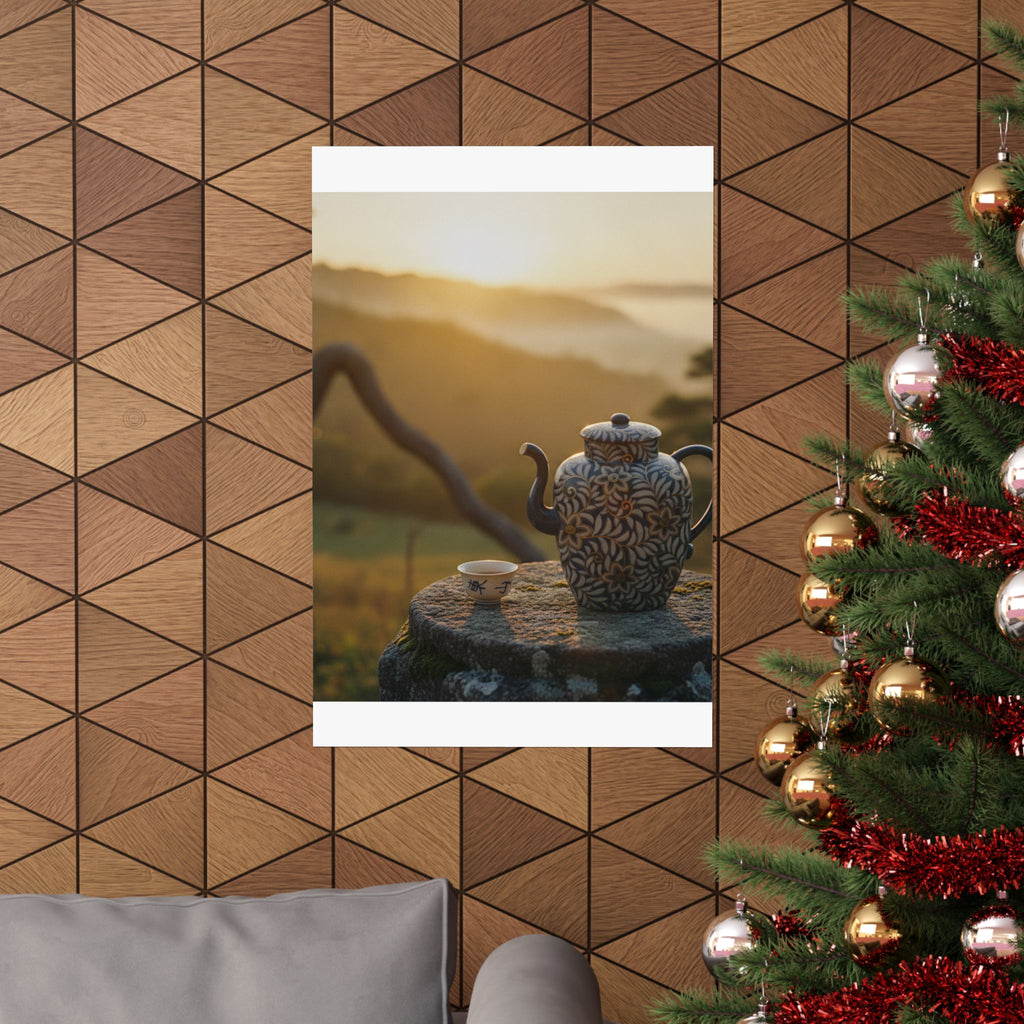 Scenic Nature — Wine Pot And Cup — Matte Poster