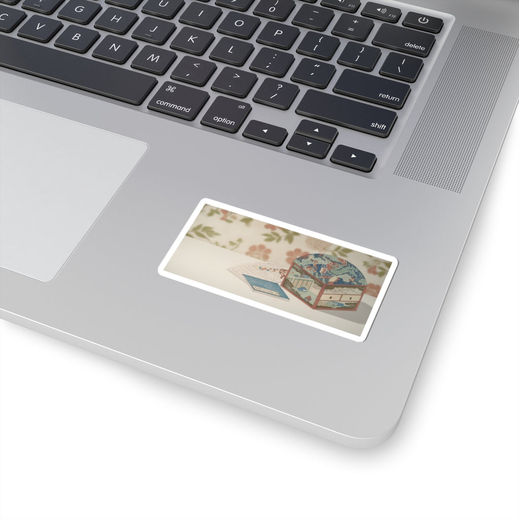 Product Marketing — Box And Books — Kiss-Cut Sticker