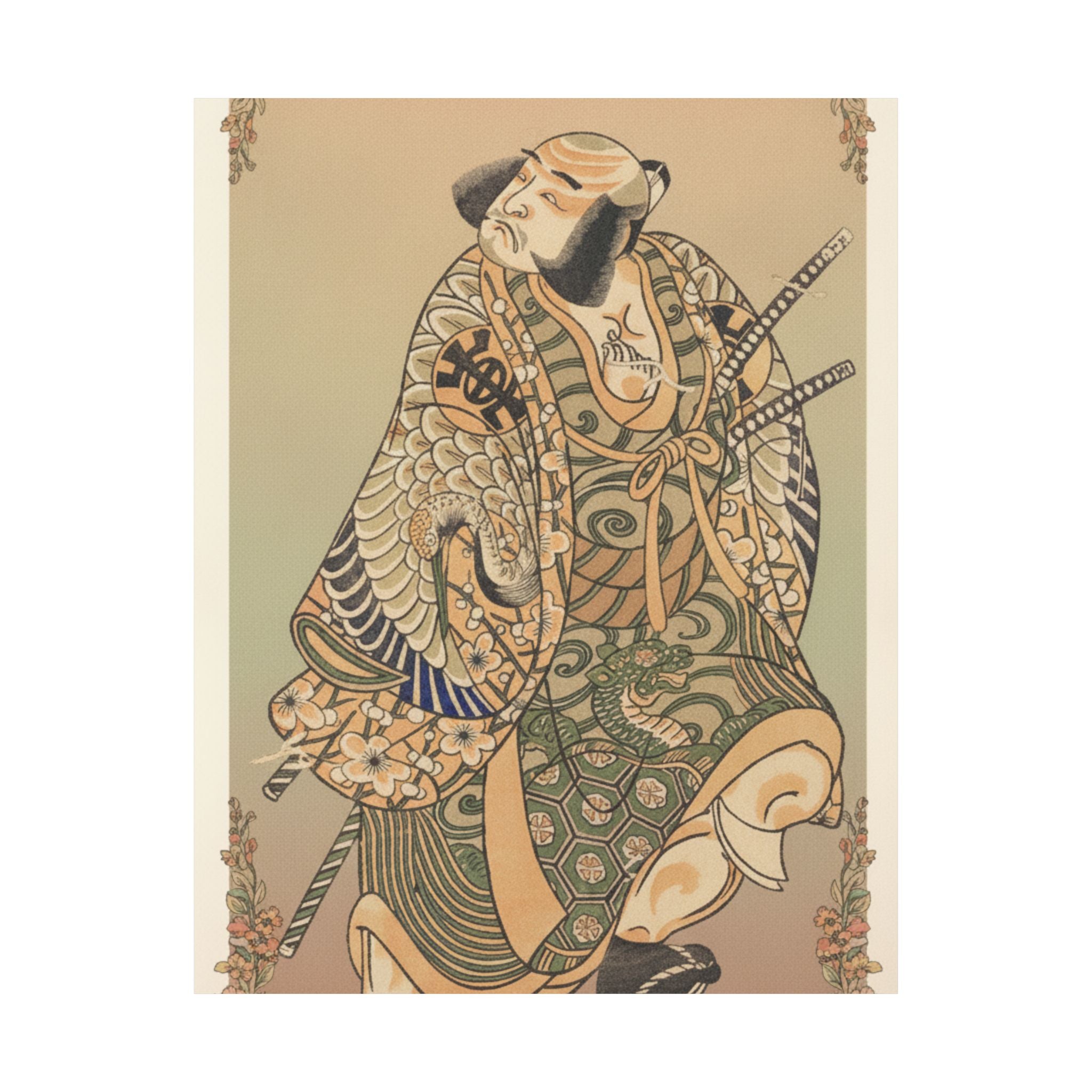 Affirmation — The Actor Nakamura Nakazo As A Warrior — Matte Poster