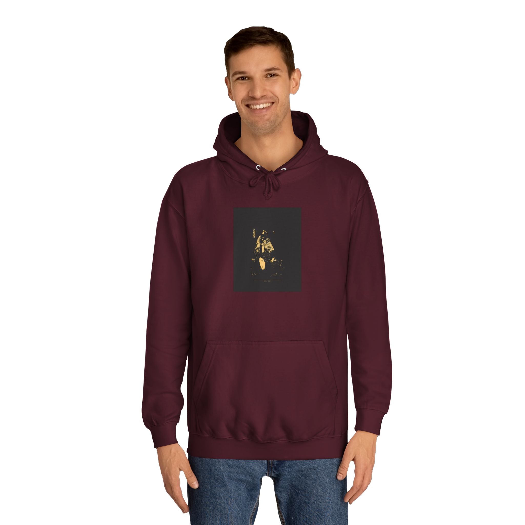 NO. 001 Gold Kabuki Samurai Ukiyo-e Graphic Hoodie