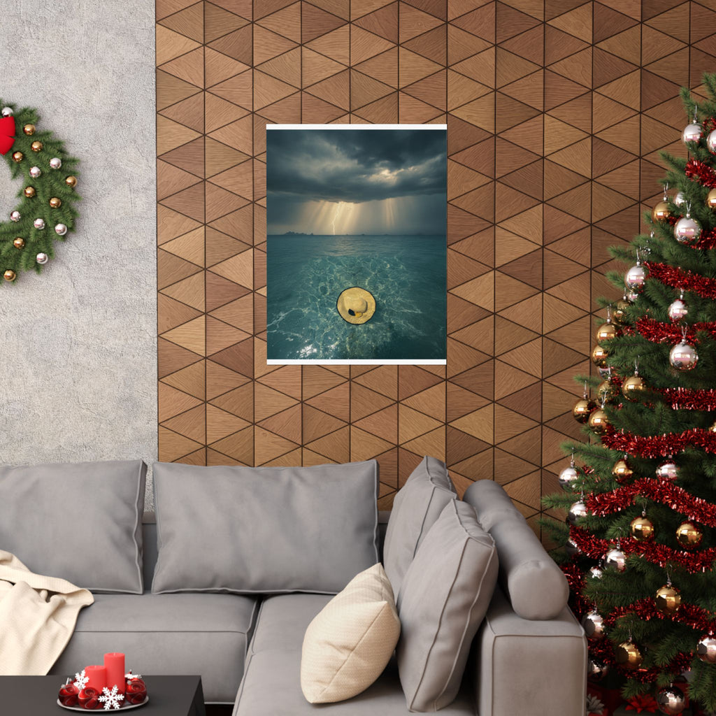 Dramatic Storm — Hat — Matte Poster