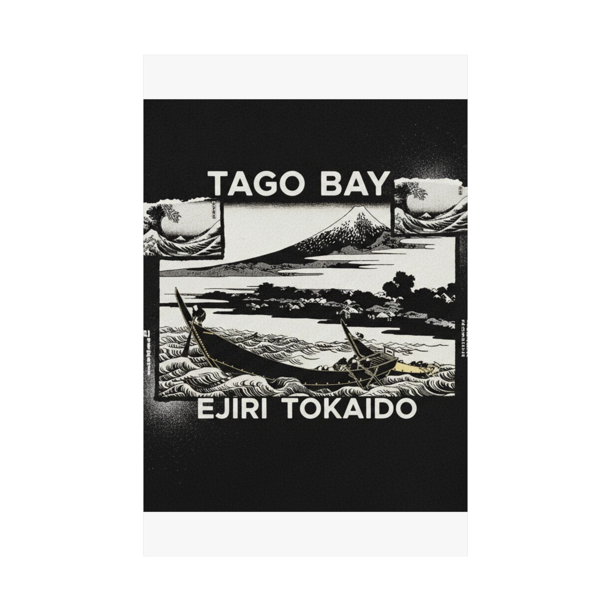 Streetwear Collage — Tago Bay Near Ejiri On The Tōkaidō (Tōkaidō Ejiri Tago No Ura Ryaku Zu), From Th — Matte Poster