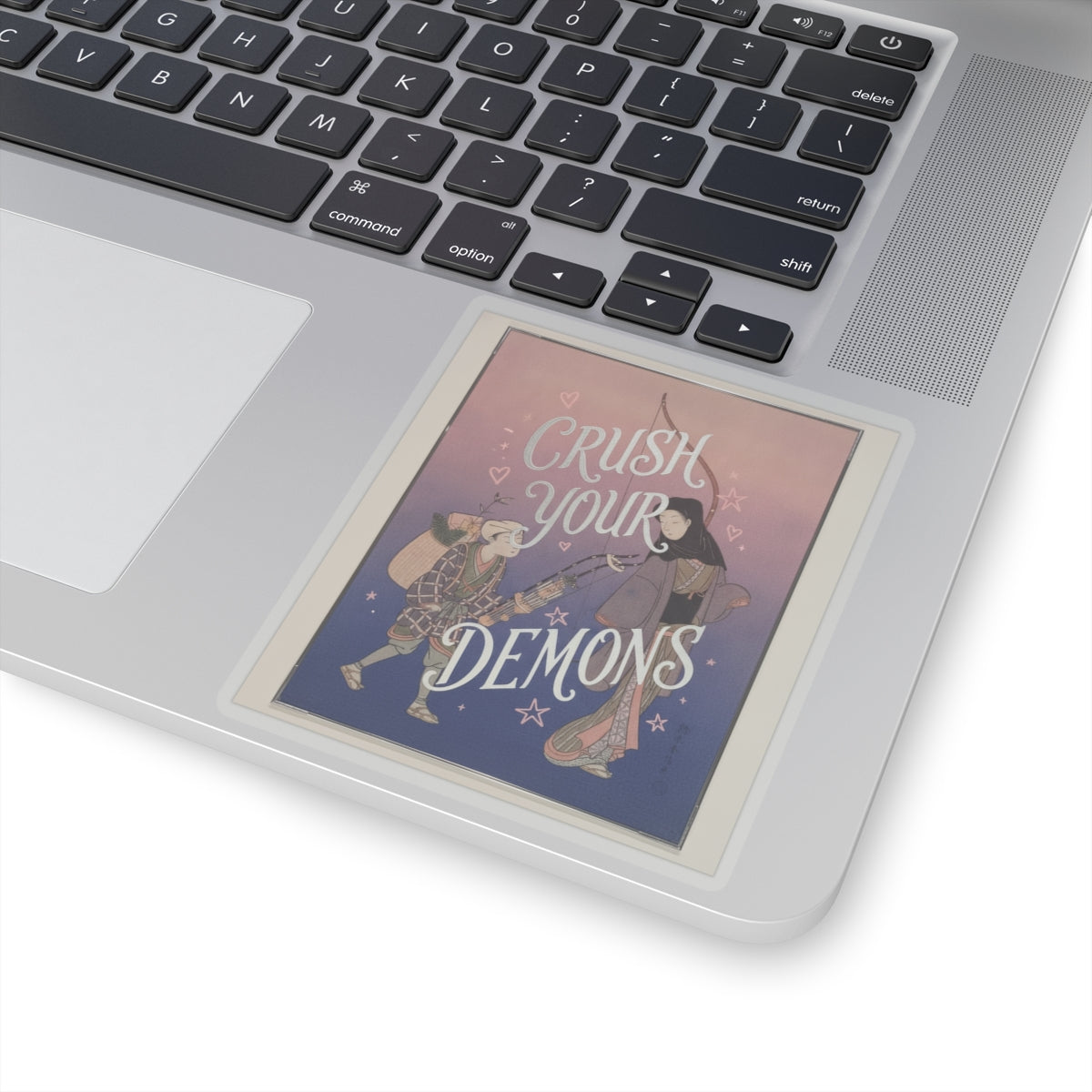 Affirmation — Demon-Crushing Bow — Kiss-Cut Sticker